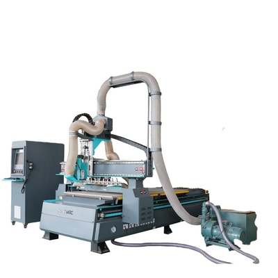 Wood Panel Furniture Cabinet Automatic Tool Changer CNC Router 2130 with Syntec Control System