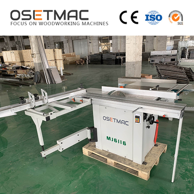 250 KG Precision Woodworking Wood Panel Sliding Table Saw with Video Technical Support