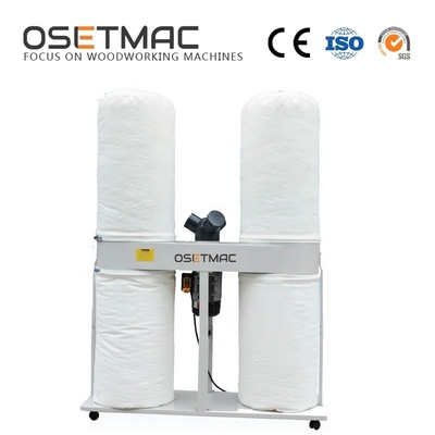 Long Service Life Double Barrel Dust Collector 2.2kw Conveyor Motor for Woodworking