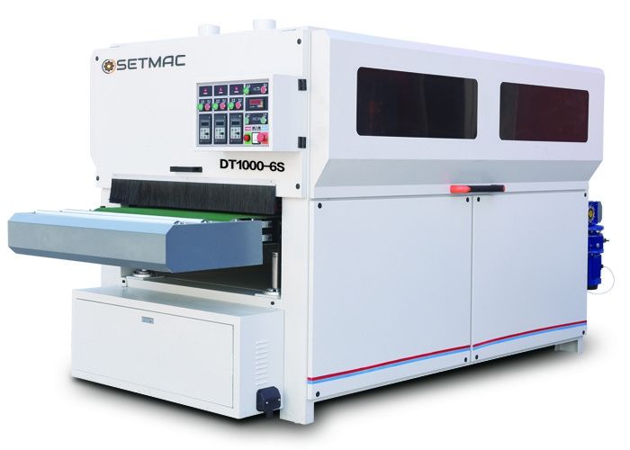 Woodworking Polishing Wide Belt Sanding Machine Optional Conveyor Polishing Wide Belt Sanding Machine